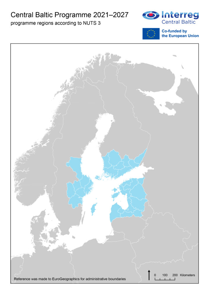 Central Baltic Programme 2021-2027 area
